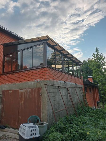 панорамные окна для коттеджа Фото отчет мастера об остеклении загородного дома.